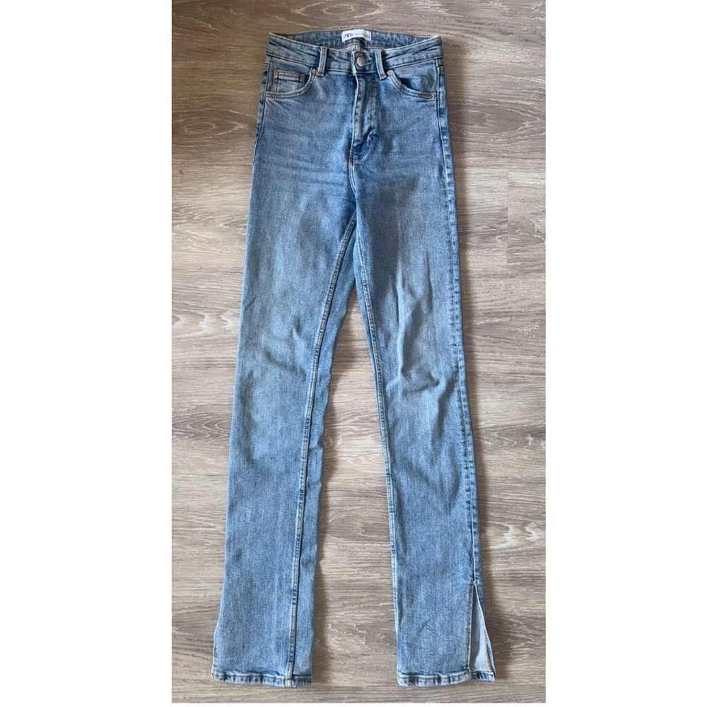 Zara Light Blue Denim Pants